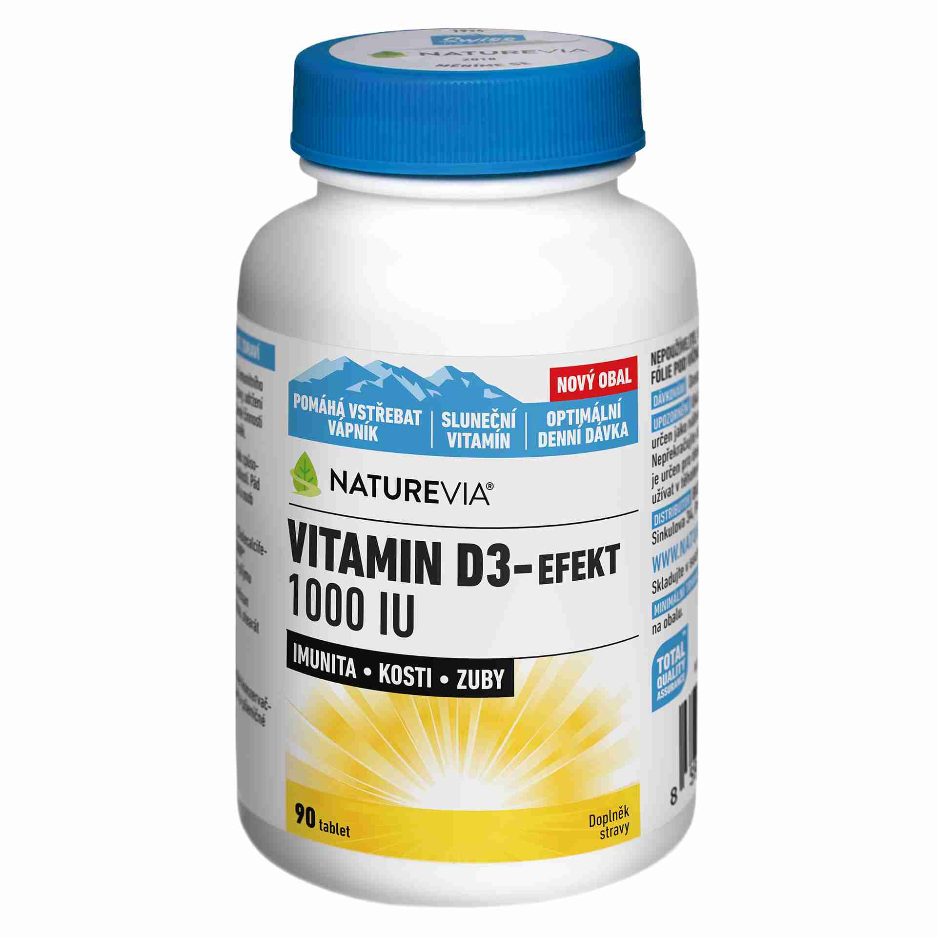 Naturevia Vitamín D3-Efekt 1000 IU 90 tbl.