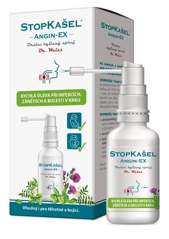 Simply You StopKašel Angin-EX sprej na bolest v krku Dr. Weiss 30 ml