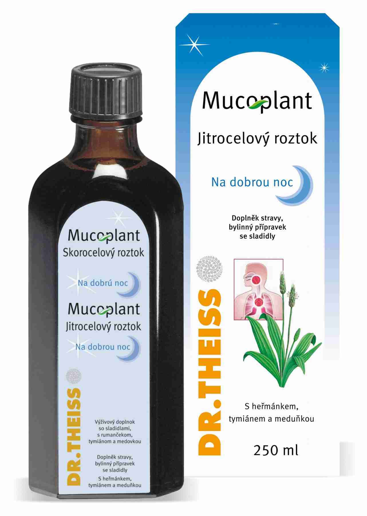 Dr. Theiss Mucoplant Jitrocelový sirup na dobrou noc 250 ml