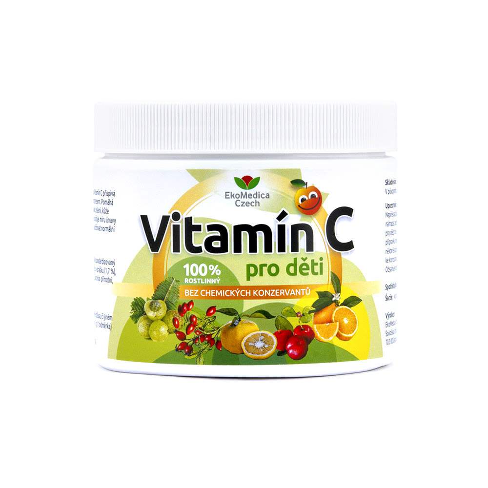 EkoMedica Vitamín C pro děti 250 g DMT: 10.02.2024