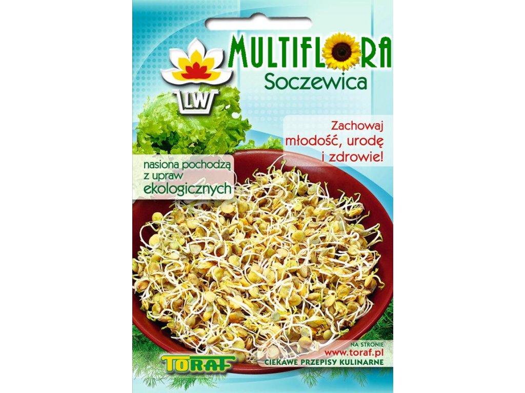 MultiFlora Čočka - semena na klíčení 20 g