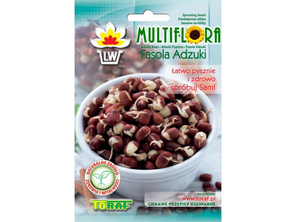 MultiFlora Fazole Adzuki - semena na klíčení 50 g