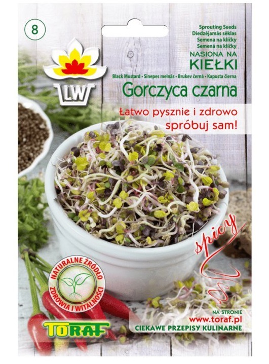 MultiFlora Hořčice černá - semena na klíčení 20 g