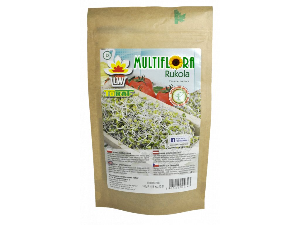 MultiFlora Rukola - semena na klíčení 10 g Balení: 100 g