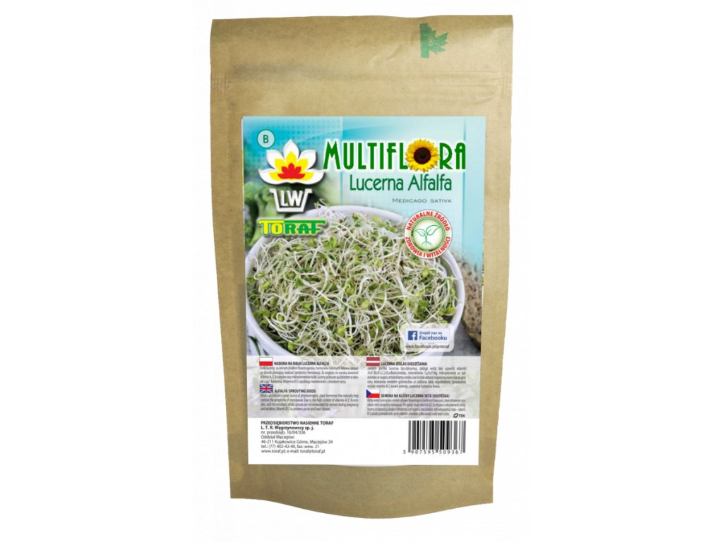 MultiFlora Vojtěška (lucerna setá) - semena na klíčení Balení: 100 g