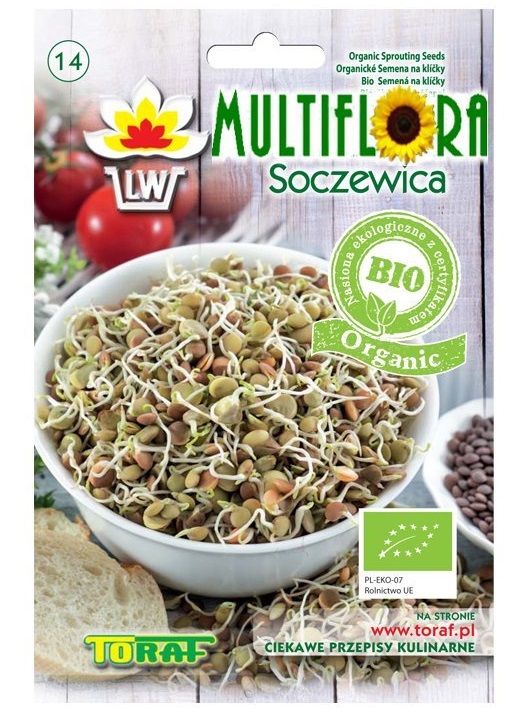 MultiFlora BIO Čočka - semena na klíčení 30 g