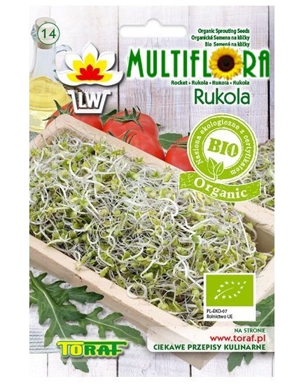 MultiFlora BIO Rukola - semena na klíčení 10 g