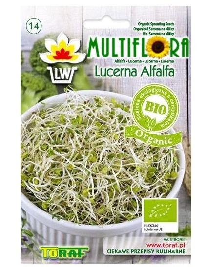 MultiFlora BIO Vojtěška (lucerna setá) - semena na klíčení 20 g