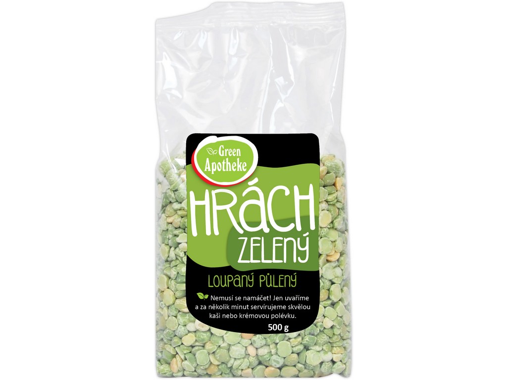 Green Apotheke Hrách zelený loupaný půlený 500g