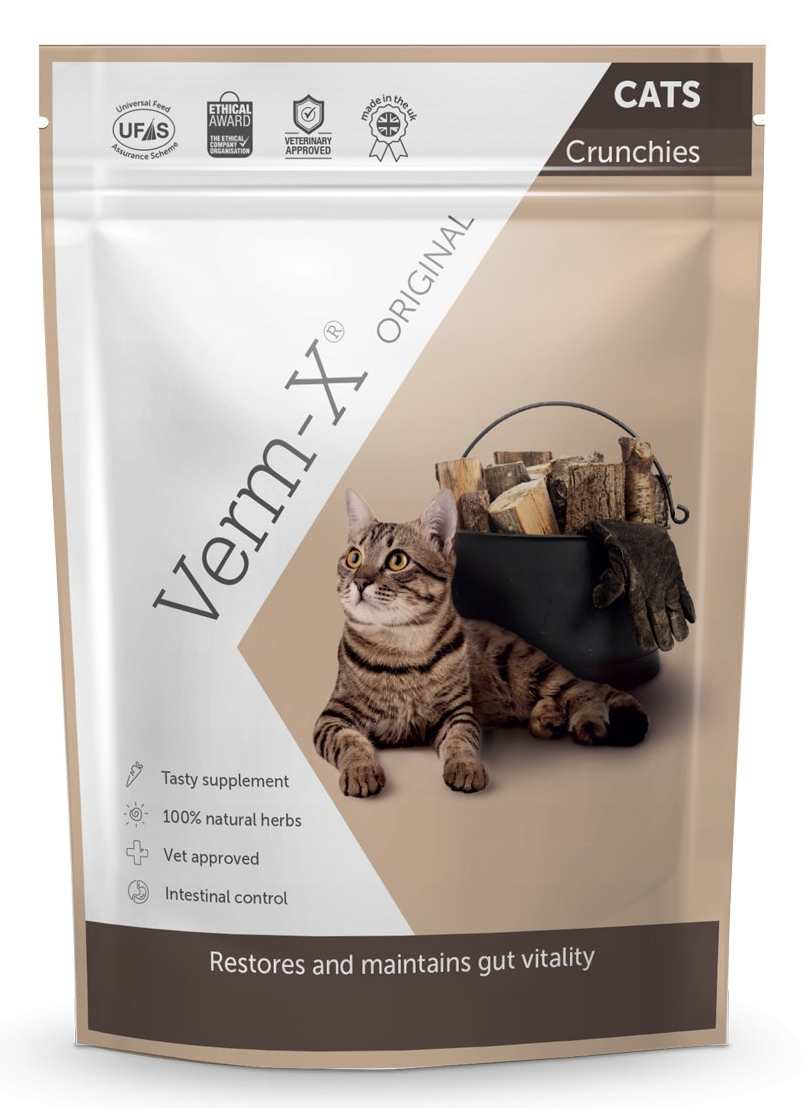 Verm-X Přírodní granule proti střevním parazitům pro kočky Balení: 120 g