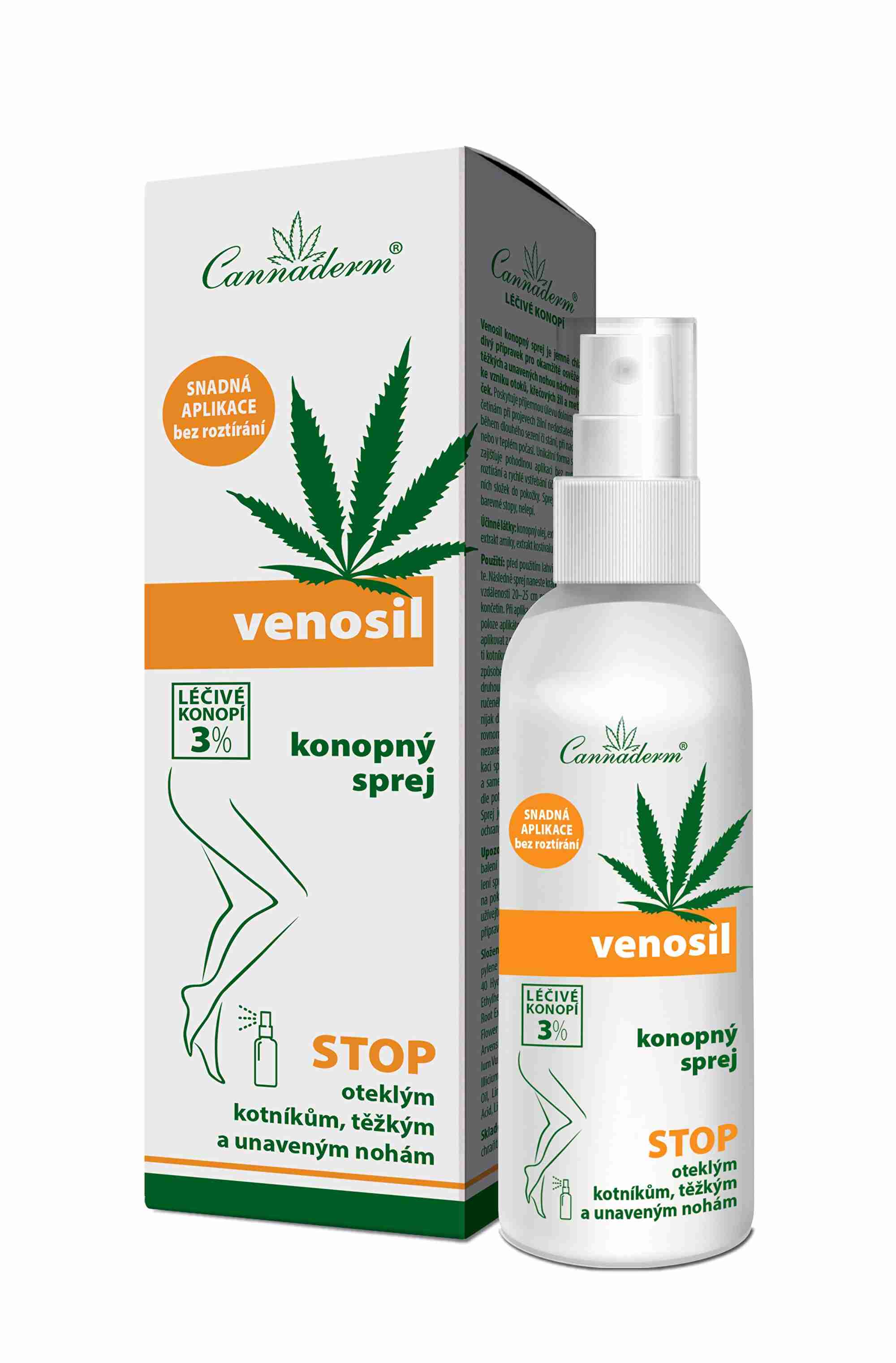 Cannaderm Konopný sprej Venosil 150 ml