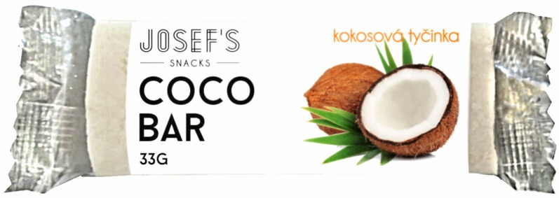 Josef´s snacks Kokosová tyčinka 33 g Příchuť: kokosová