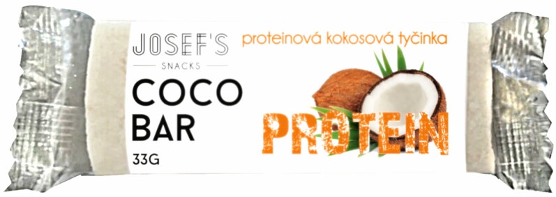Josef´s snacks Kokosová tyčinka 33 g Příchuť: Protein
