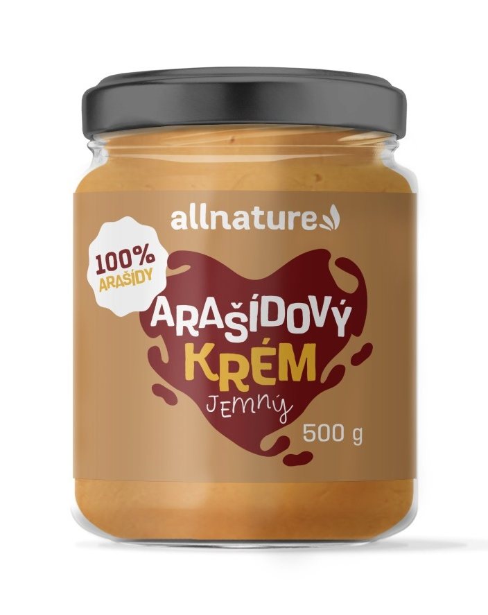 Allnature Arašídový krém jemný 500 g