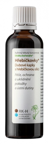 Dědek kořenář Hřebíčkovky Dubové kapky s hřebíčkovou silicí RK-H Balení: 50 ml