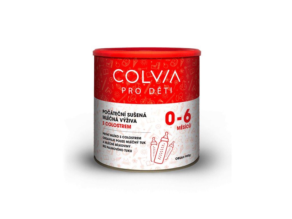 Colvia Počáteční sušená mléčná výživa s colostrem 0-6 měsíců 900 g DMT: 12.06.2024