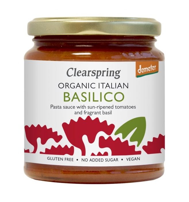 Clearspring BIO Basilico Italská omáčka na těstoviny Demeter 300 g