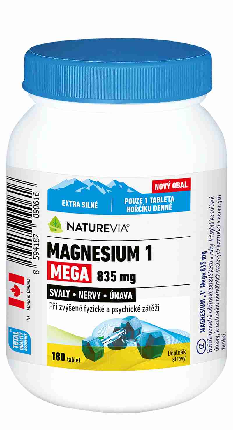 Naturevia Magnesium "1" Mega 835mg 180 tbl.