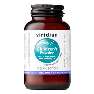 Viridian Směs probiotik, prebiotik a vitamínu C pro děti (Children´s Synerbio) 50 g
