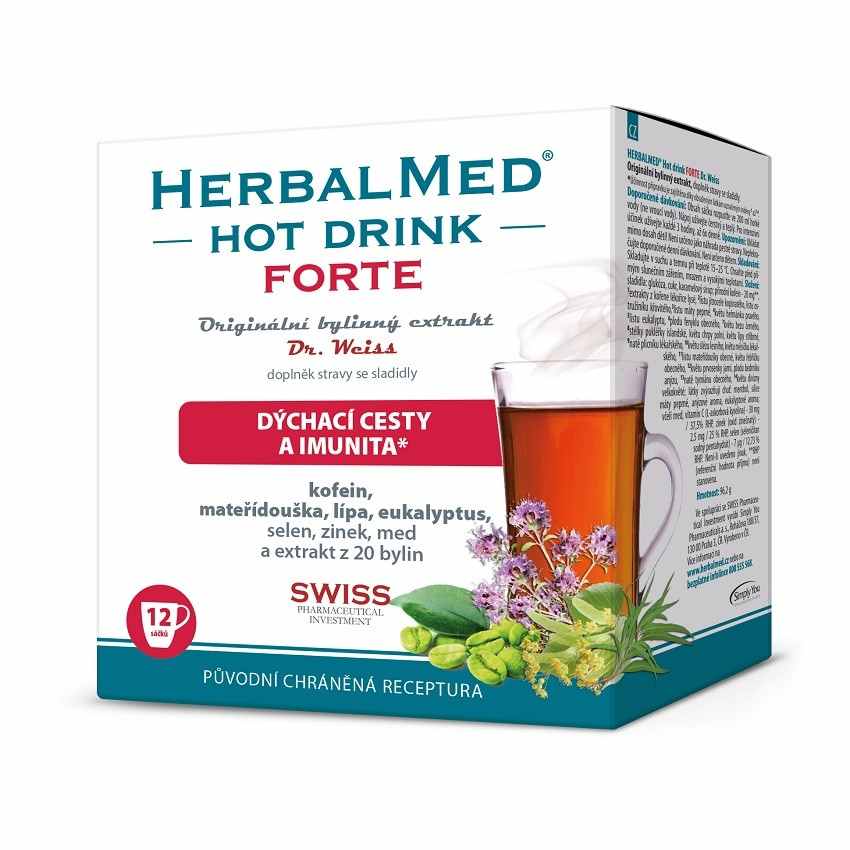 Simply You Herbalmed Hot Drink Forte Dr.Weiss s kofeinen Velikost: 12 sáčků