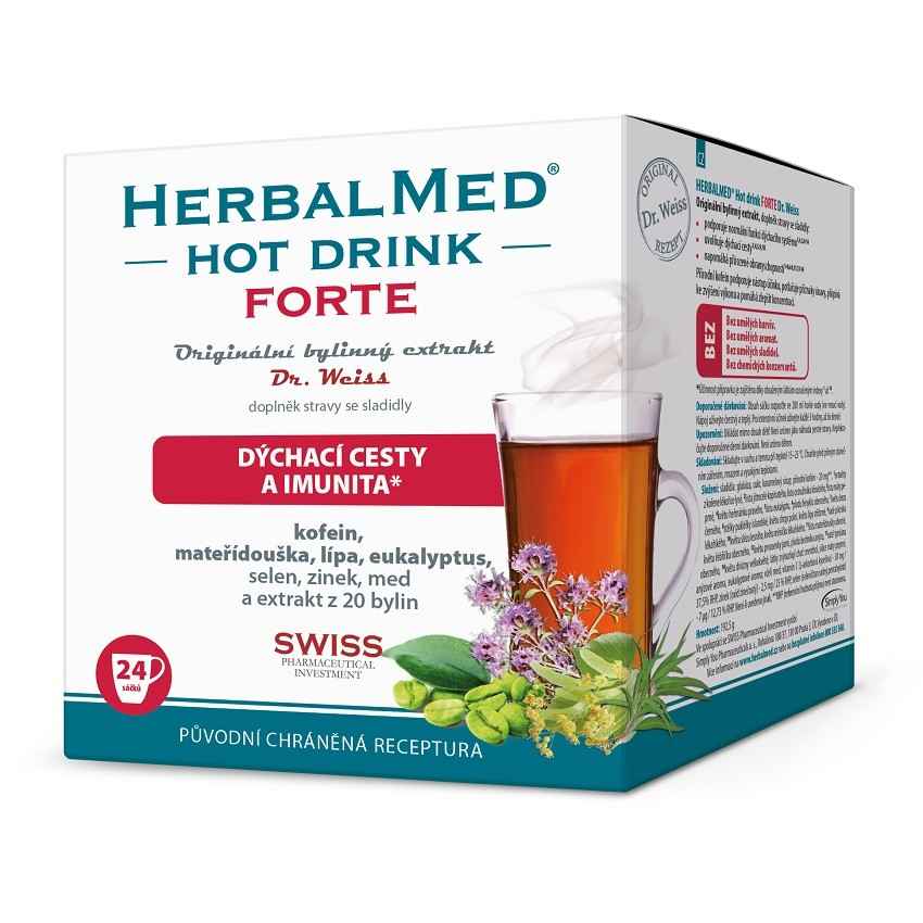 Simply You Herbalmed Hot Drink Forte Dr.Weiss s kofeinen Velikost: 24 sáčků