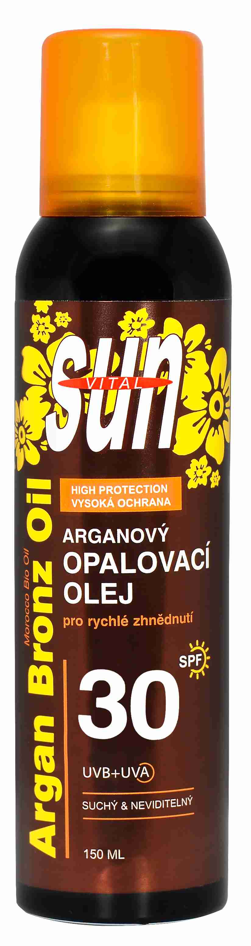 Vivaco SUN Arganový suchý opalovací olej sprej SPF 30 150 ml