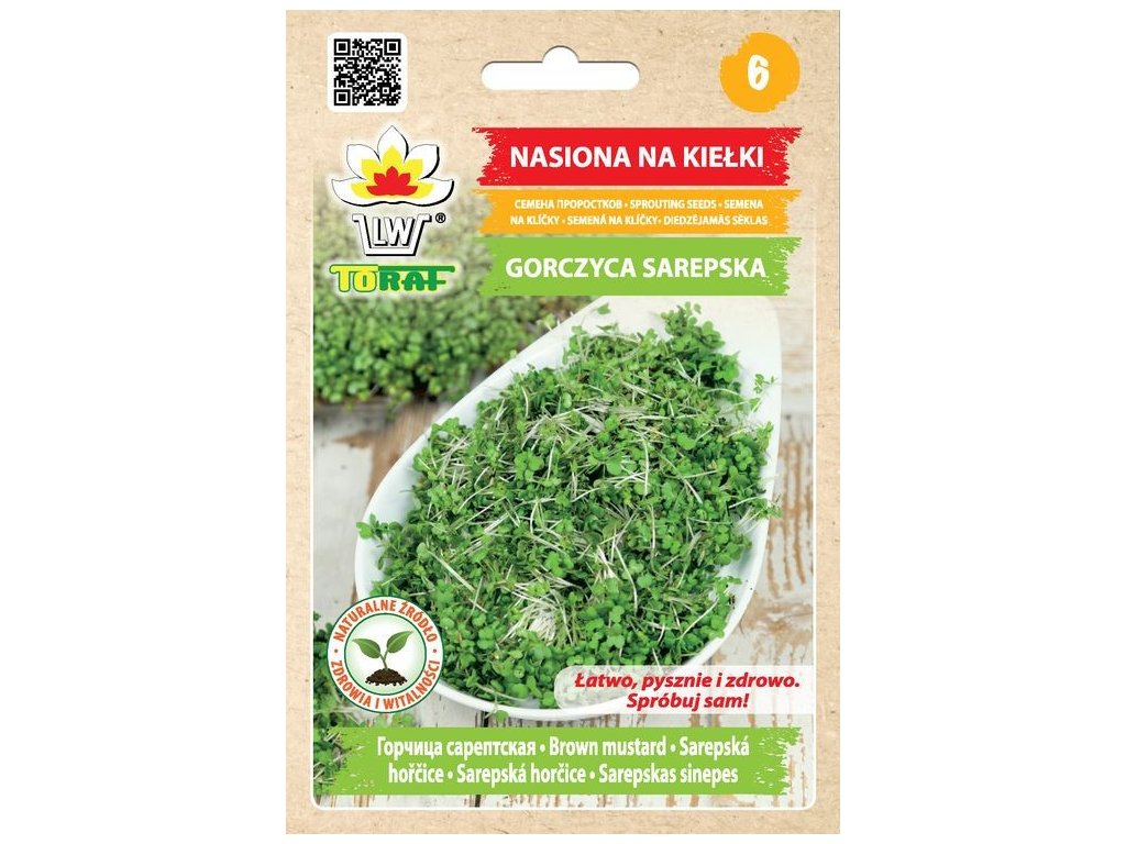 MultiFlora Hořčice hnědá (Sarepská) - semena na klíčení 30 g