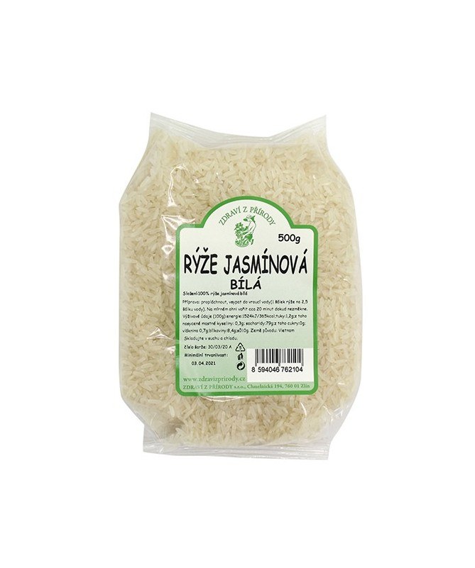 Zdraví z přírody Rýže jasmínová bílá Balení: 500 g