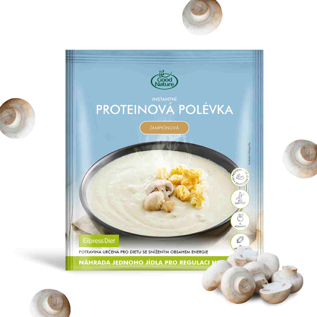 Good Nature Express Diet Proteinová polévka žampionová 55 g