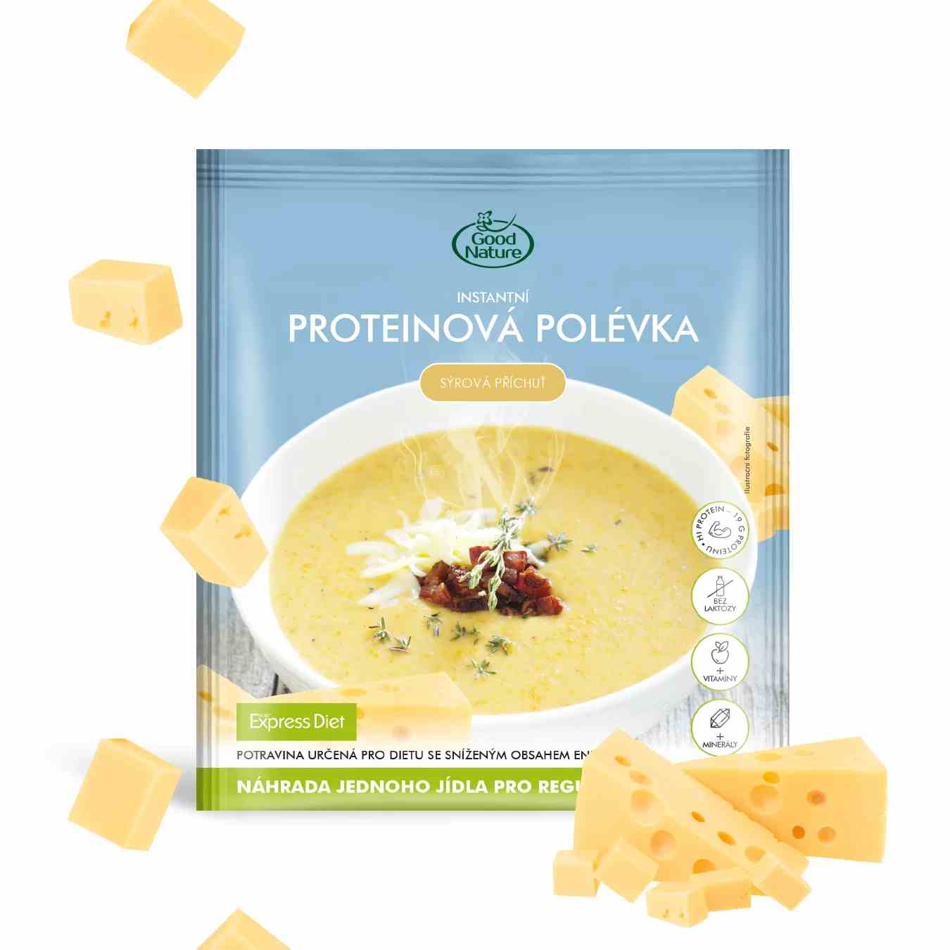 Good Nature Express Diet Proteinová polévka sýrová 58 g