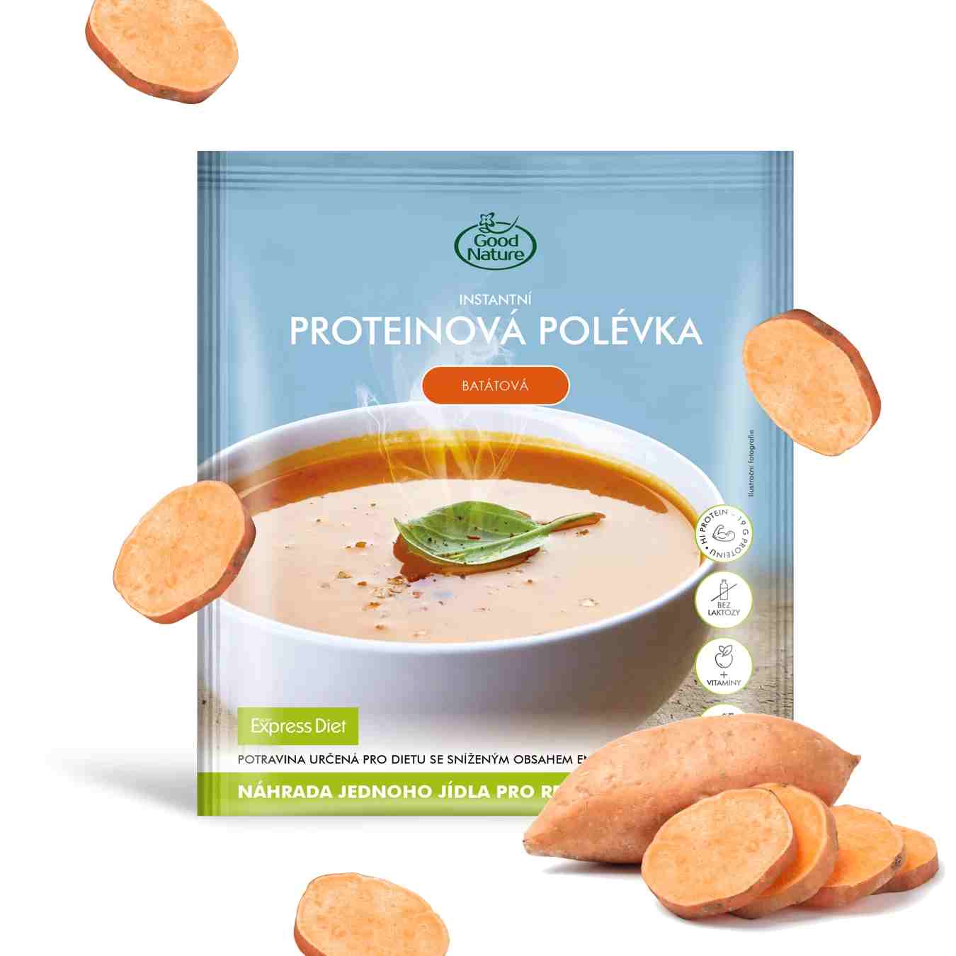Good Nature Express Diet Proteinová polévka batátová 55 g