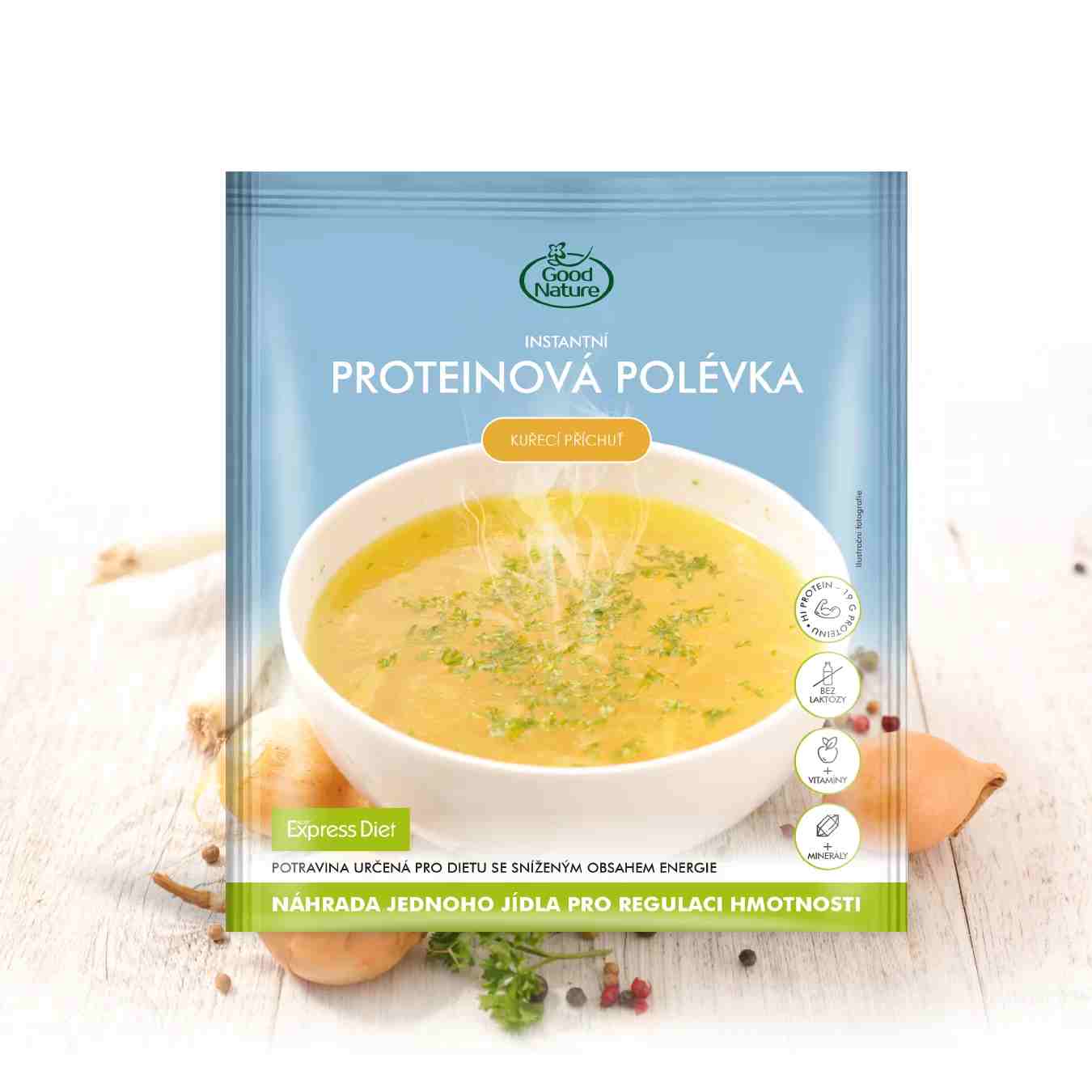 Good Nature Express Diet Proteinová polévka s kuřecí příchutí 58 g