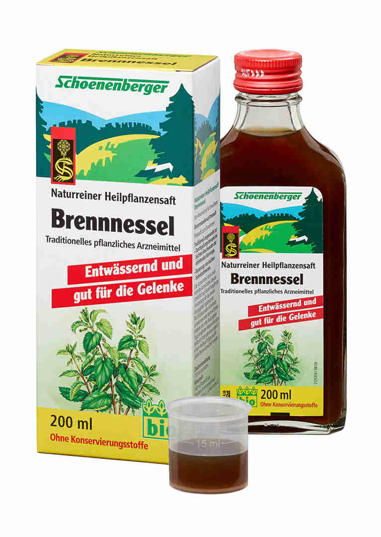 Schoenenberger BIO Kopřiva - Čerstvá rostlinná šťáva 200 ml