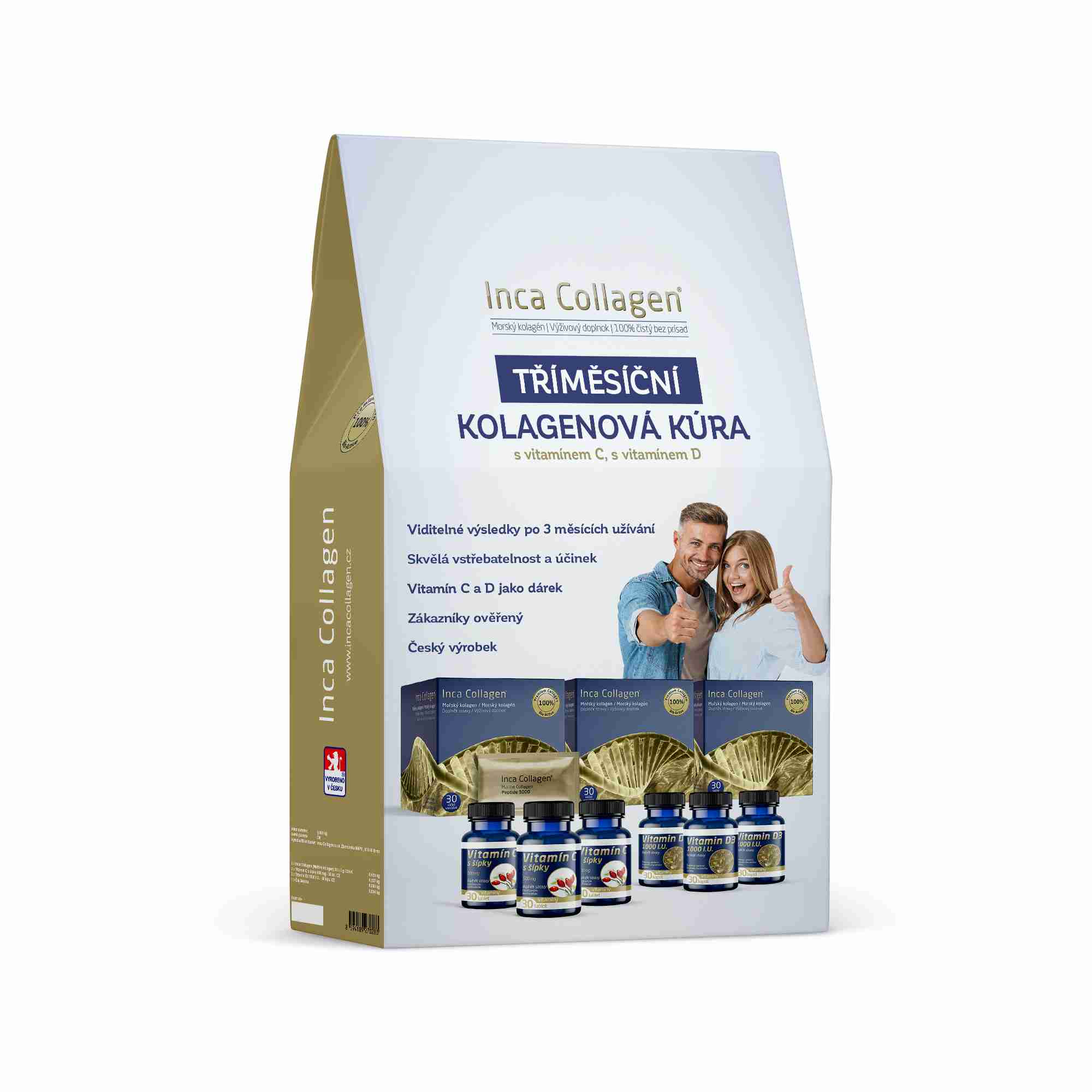 Inca Collagen Dárkové balení 270 g (3x 30 sáčků)