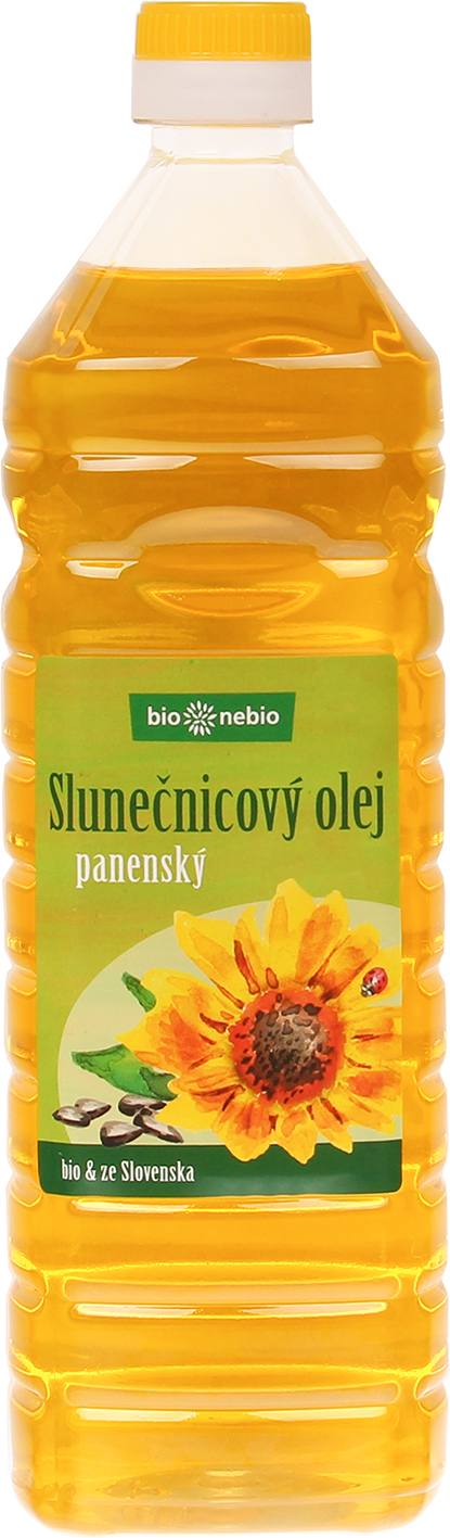 Bionebio Bio Slunečnicový olej lisovaný za studena 1000 ml
