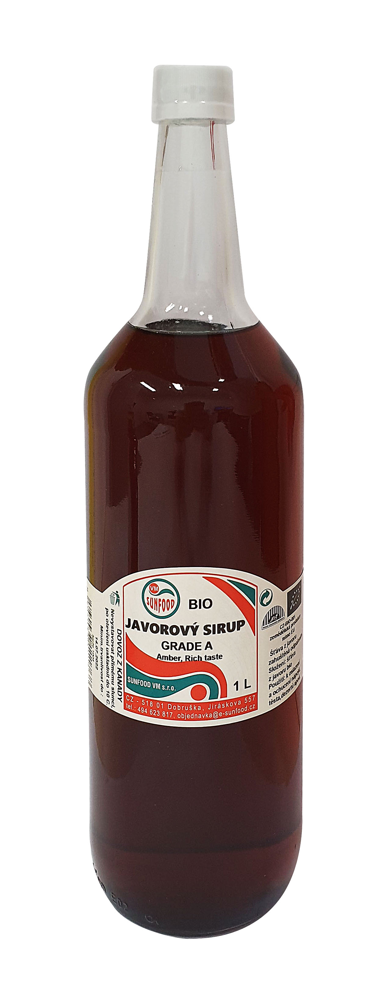 Sunfood Bio Javorový sirup Amber 1000 ml