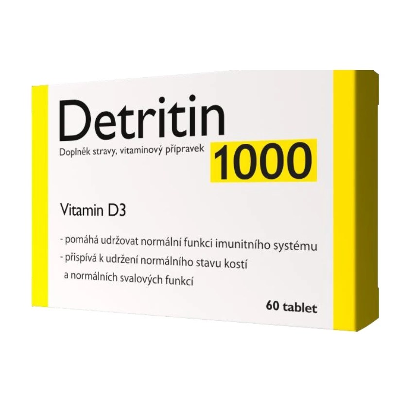 Detritin 1000 IU Vitamin D3 60 tbl.