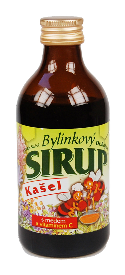 Dr. Bojda Bylinkový sirup Kašel extra silný s medem medem a vitamínem C 325 g