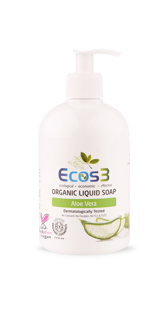 ECOS3 Ekologické tekuté mýdlo Aloe Vera 500 ml