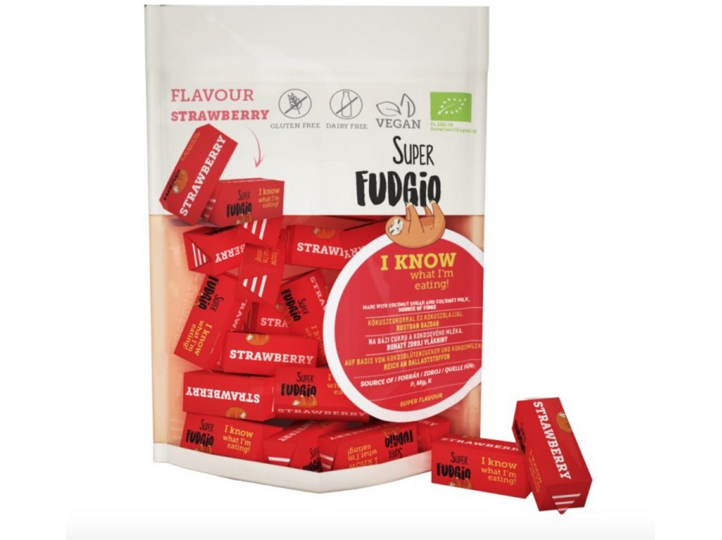 Super Fudgio Bio Veganské karamely - jahoda 150g