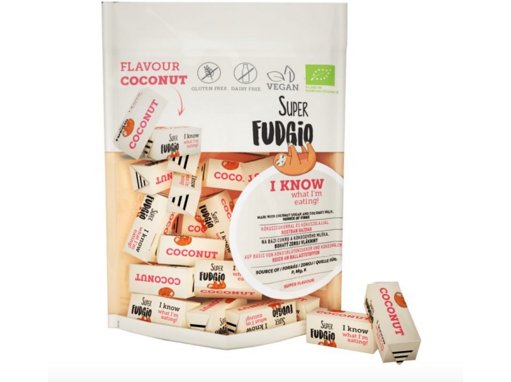 Super Fudgio Bio Veganské karamely - kokos 150g