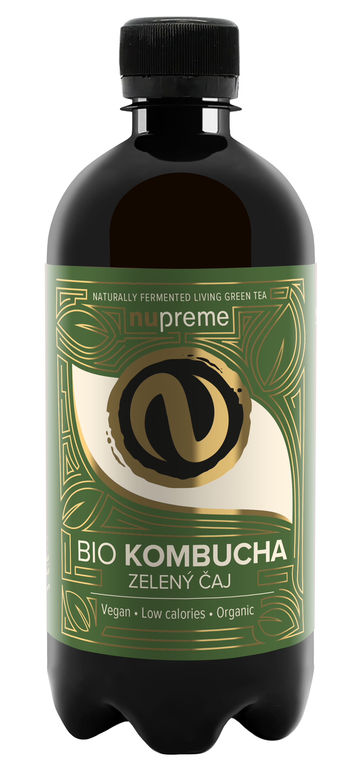 Nupreme Kombucha Zelený čaj BIO 400 ml