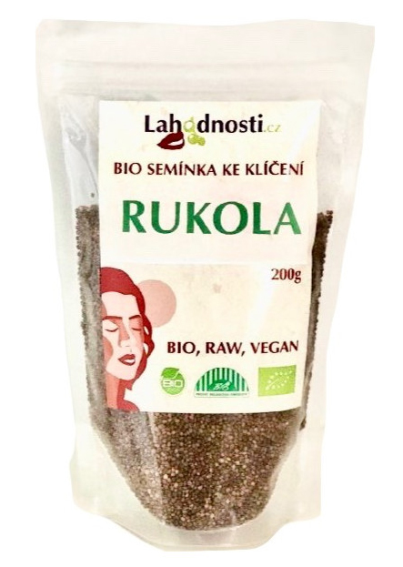 Lahodnosti Bio Rukola - semínka ke klíčení 200 g DMT: 02.05.2024