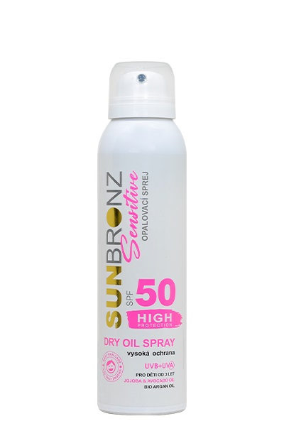 Vivaco Suchý opalovací olej Sensitive SUNBRONZ SPF 50 90 ml