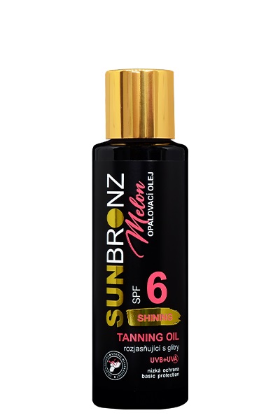 Vivaco Opalovací olej s rozjasňujícími glitry Melon SUNBRONZ SPF 6 100 ml