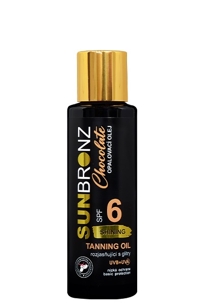 Vivaco Opalovací olej s rozjasňujícími glitry Chocolate SUNBRONZ SPF 6 100 ml