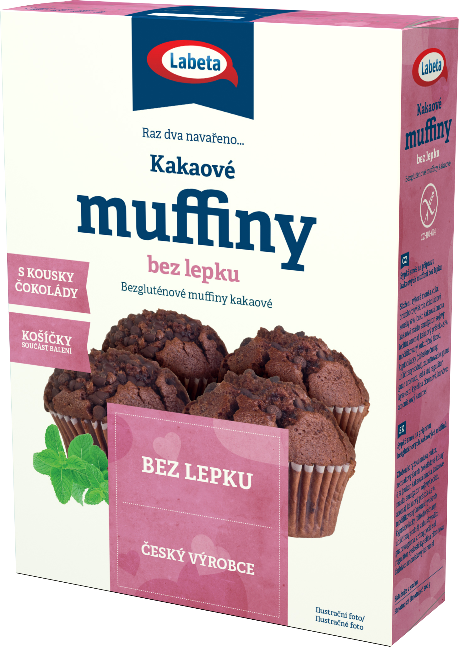 Labeta Muffiny kakaové bez lepku 300 g