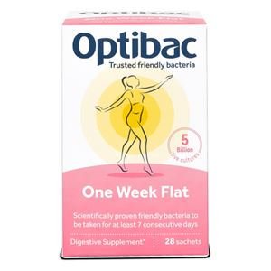 Optibac One Week Flat (Probiotika při nadýmání a PMS) 28 x 1,5 g sáček