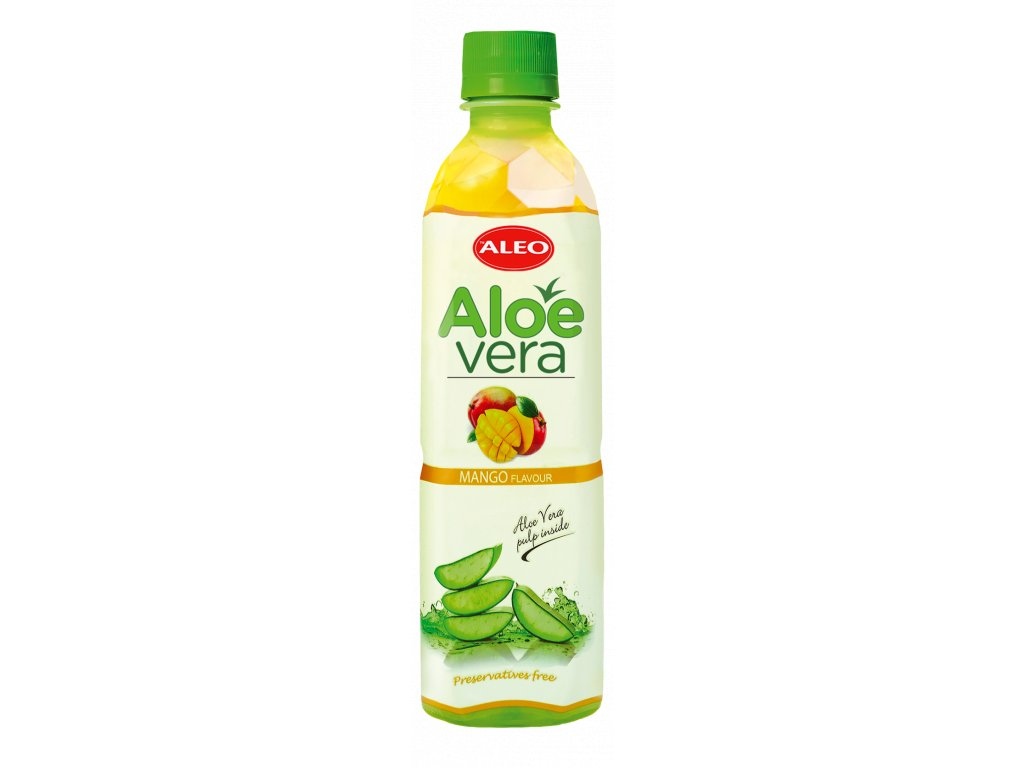 ALEO Aloe Vera drink s dužinou 500 ml Příchuť: Mango