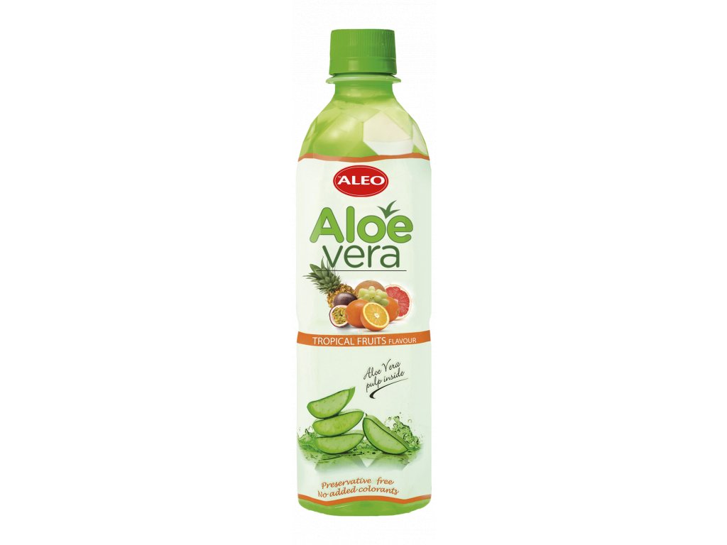 ALEO Aloe Vera drink s dužinou 500 ml Příchuť: Tropické ovoce